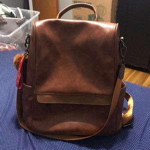 Brown backpack